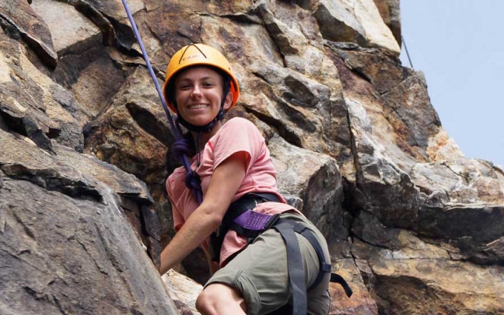 rock climbing course for teens in maine